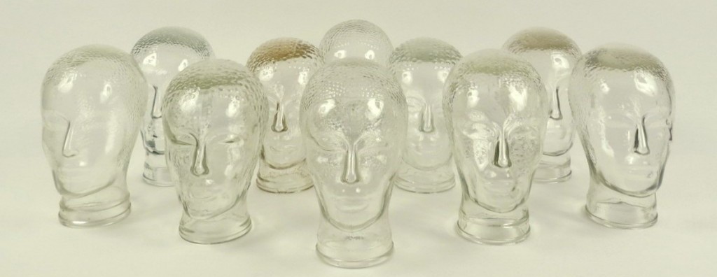 Glass Vintage Heads, 70’s